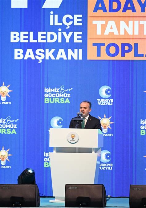 Cumhur İttifakı'nın Bursa ilçe belediye başkan adayları tanıtıldı